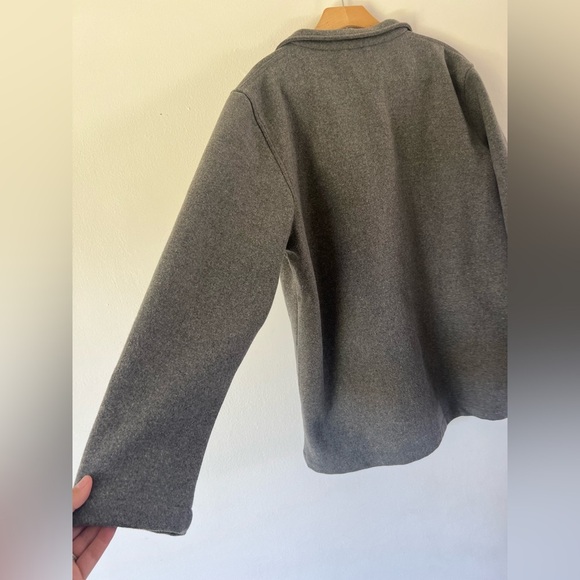 Marine Layer Men’s Grey Wool Button Front Chore Coat Size XL - Picture 11 of 12